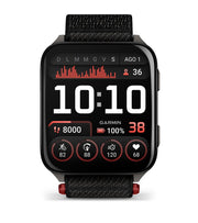 Display AMOLED da 2 pollici del Garmin Venu X1 con interfaccia touchscreen a colori e dati fitness in evidenza